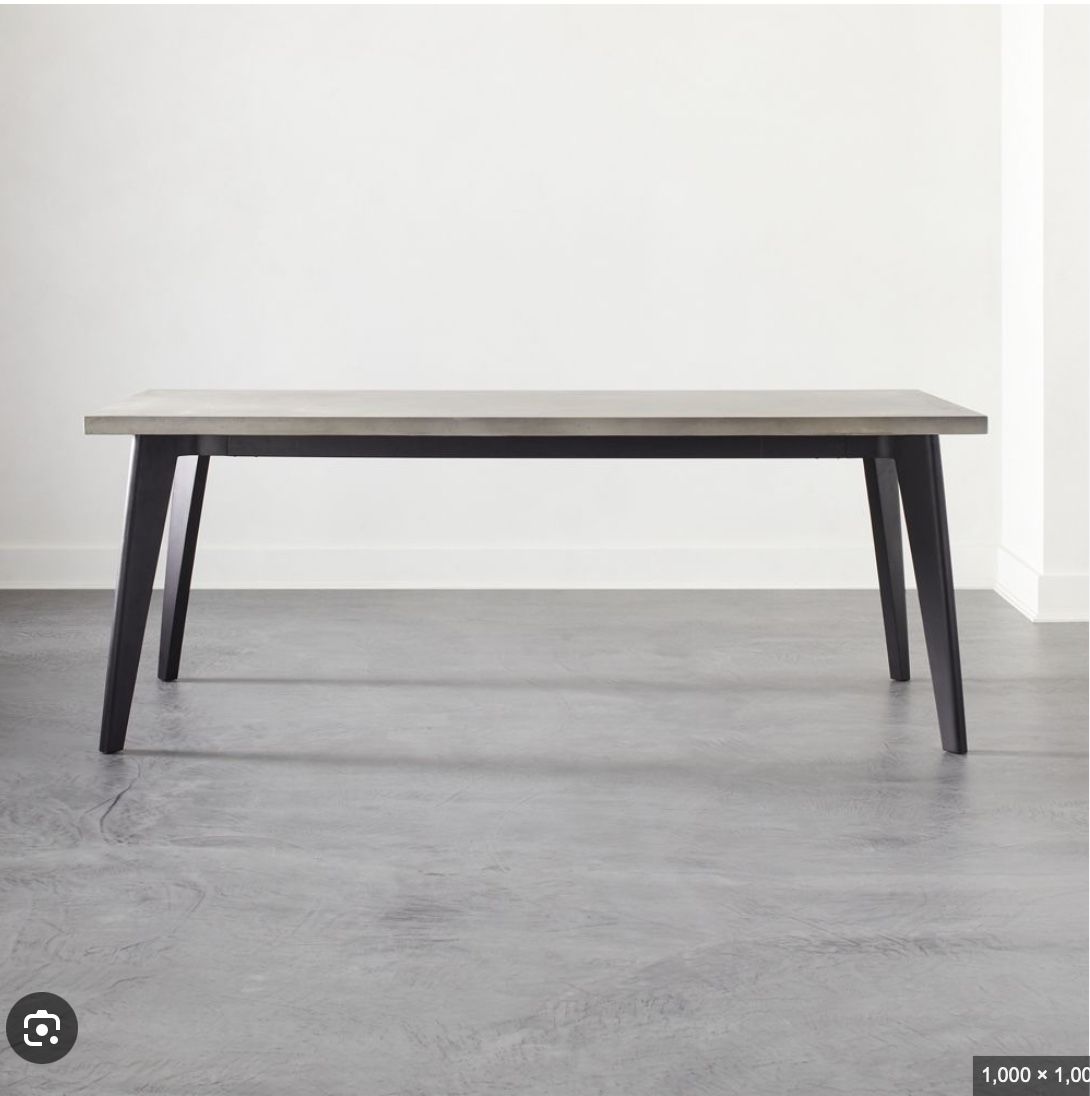 CB2 Concrete Dining Table - 80x36