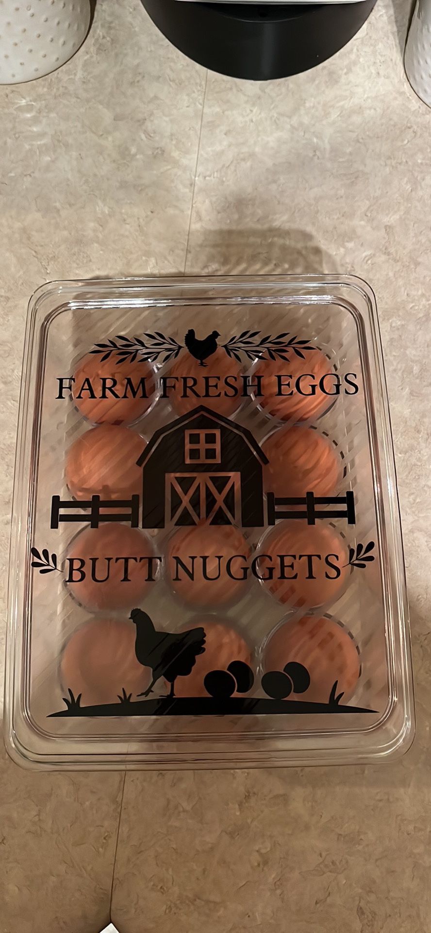 Egg Container With Custom Design On Top