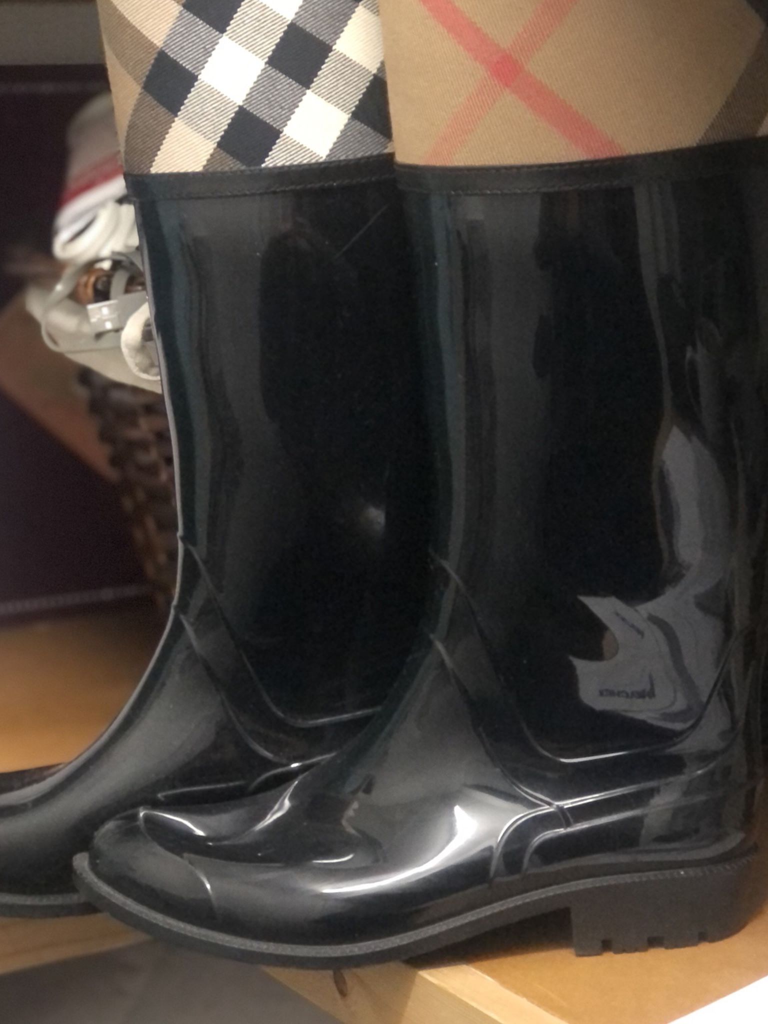 Original Burberry Rain Boots Size 6