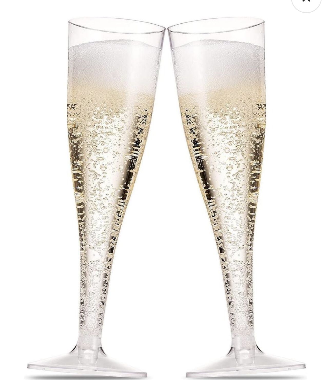 Plastic Champagne Flutes 