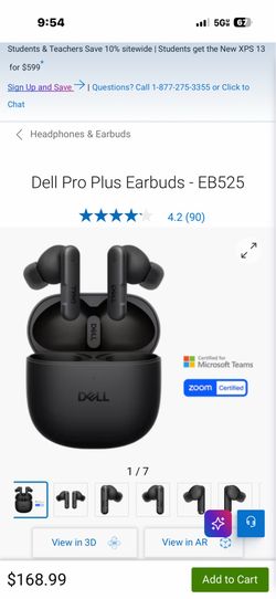 Dell pro plus earbuds EB625