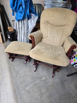 Rocking chair with rocking stool