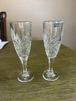 Dublin Set Of 2 Chrystal Champagne Flutes