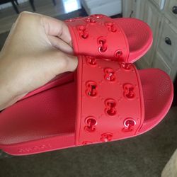 Gucci slides red WMNS