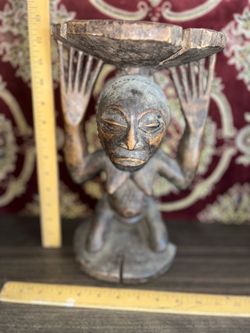 Antique African Carved Wood Figure.