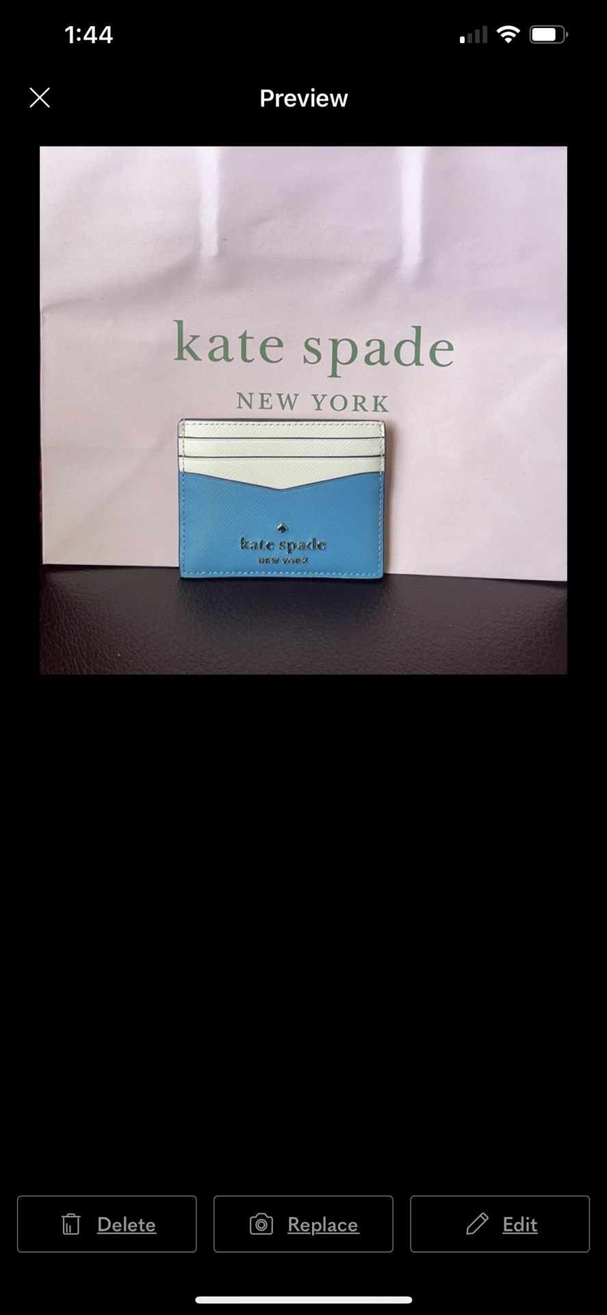 Kate Spade Small Wallet Spring Meadow Mellon New