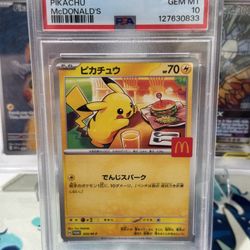Pokemon PSA 10 Pikachu #020 McDonald’s Promo Japanese