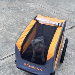 Pet trailer attachment for bike