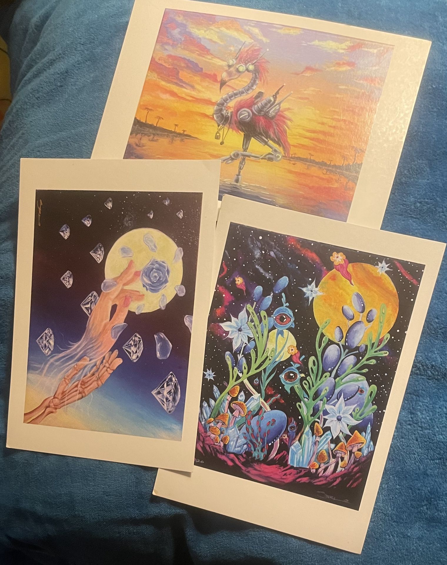 3 Serlo Oversized Post Cards