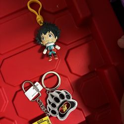 Three keychains