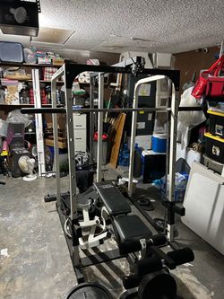 Smith Machine and Adjustable Bench