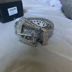 Size 36-38 Rhinestone Studded Belt