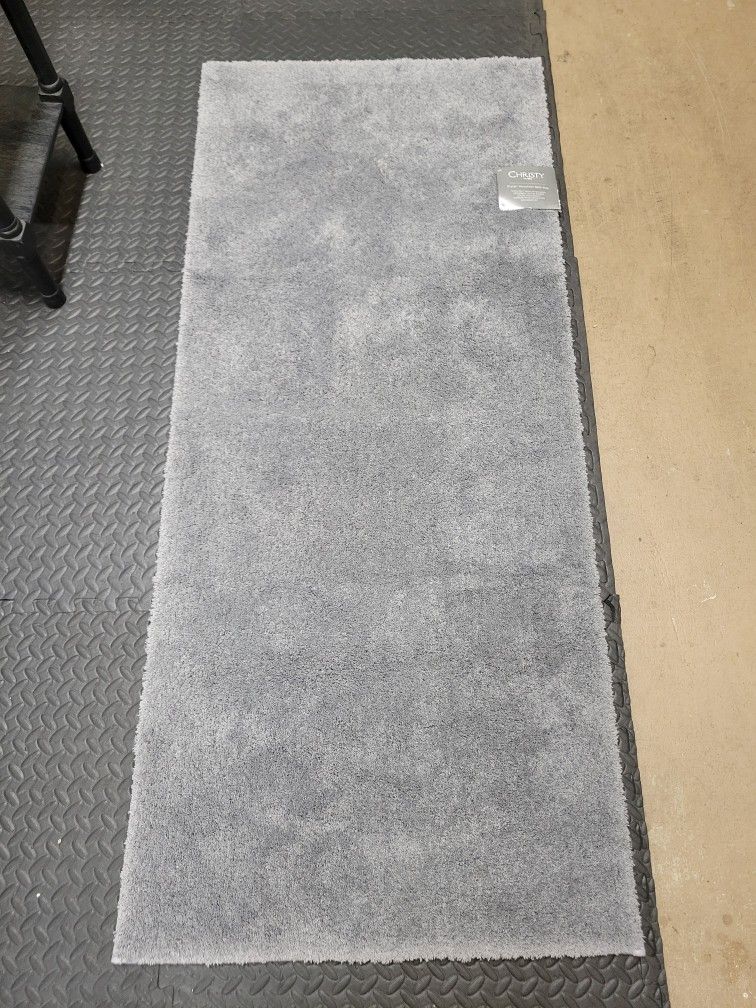 Gray Bathroom Rug - Long