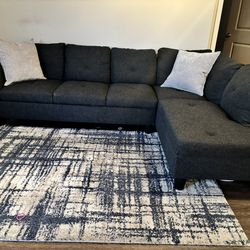 Sectional Couch And carpet