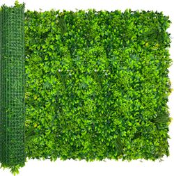 ODTORY Artificial Ivy Privacy Screen Fence Panel, Grass Green 48 X120 in