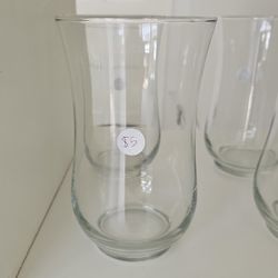 Clear Glass Flower Vase