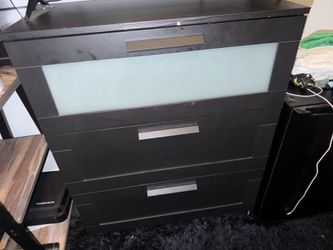 Black 3- Drawer Dresser 4-Drawer Dresser