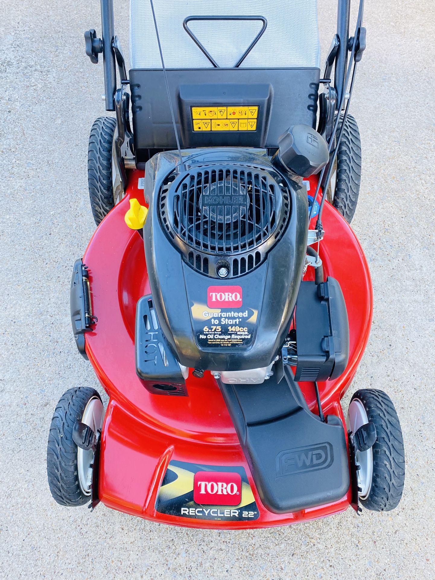 Toro Recycler High Wheel 20378 22 149 cc Gas Self Propelled