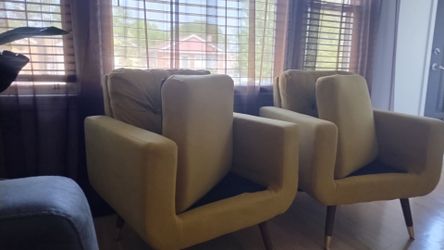 Mustard Yellow Accent Chairs 2