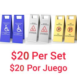 2Pack Heavy-Duty Stainless Steel Foldable Signs
♿🚫⚠️ $20 for A Set of 2 (PRICE IS FIRM/PICK UP ONLY)