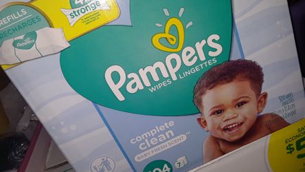 Pampers baby wipes 504ct.