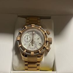Invicta Bolt Women’s Chronograph 40mm Gold Stainless Steel Watch w/ Box