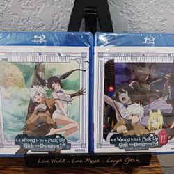 Is It Wrong to Try to Pick Up Girls in a Dungeon? Season 1 + 2 Complete Blu-ray