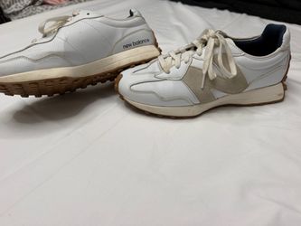 New Balance White Low-Top Sneakers