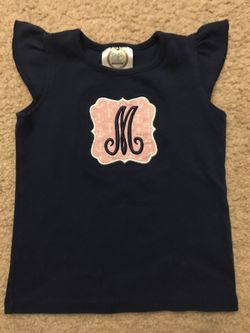 M monogram shirt size 2t