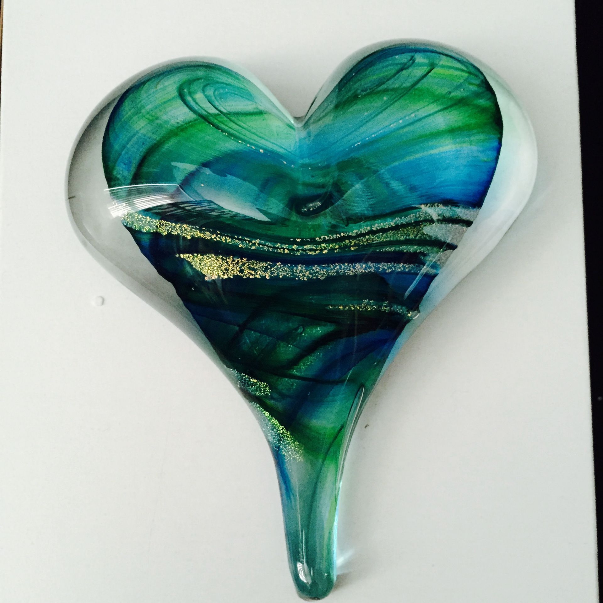 Beautiful Blown Glass Heart