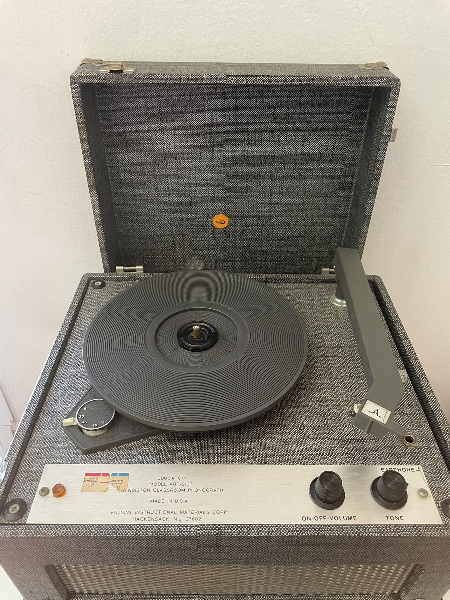 Vintage record player