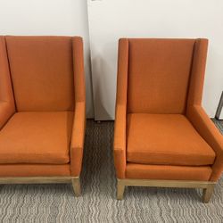 Set of MCM High-Back Lounge Chairs