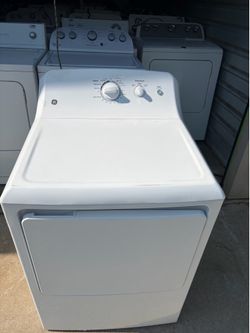 GE White Front-Load Dryer
