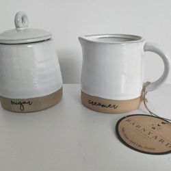 New Ceramic Sugar/Creamer Set