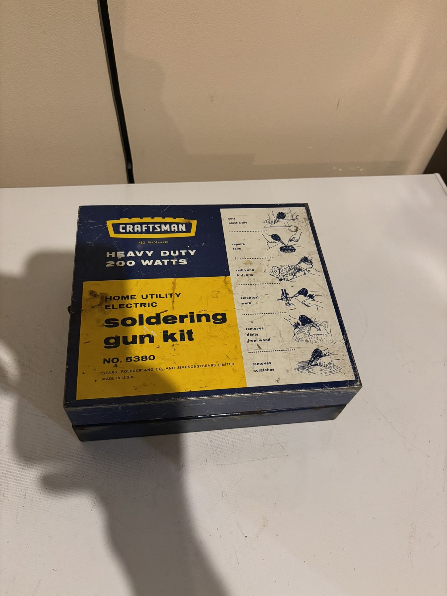 Vintage Craftsman 5380 200W Home Utility Electric Soldering Gun Kit