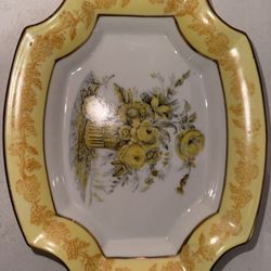 ISCO decorative Floral Bowl Hand Painted 