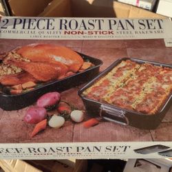 2 Piece Roast Pan Set NEW