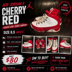 Jordan 9 Gym Red 