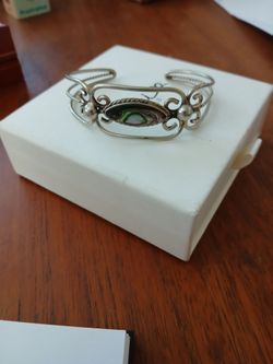 Sterling silver native American bracelet