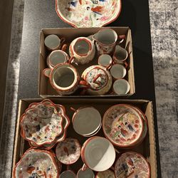 Japanese antique tea set