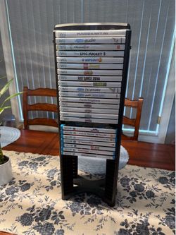 Wii and WiiU Games and Stand