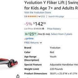 YVolution Fliker A3 Air 3-Wheel Scooter Red