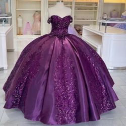 New Quinceañera Dress Quinces Gown Purple Size 2
