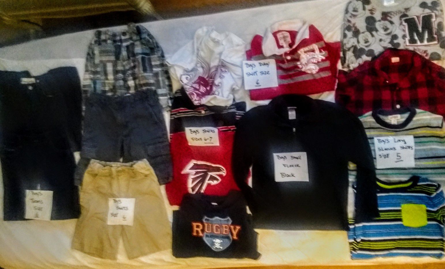 Kids clothes sizes 5-7. Prices vary