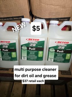 New muti surface cleaner for dirt , oil and grease  only $5 each bottle