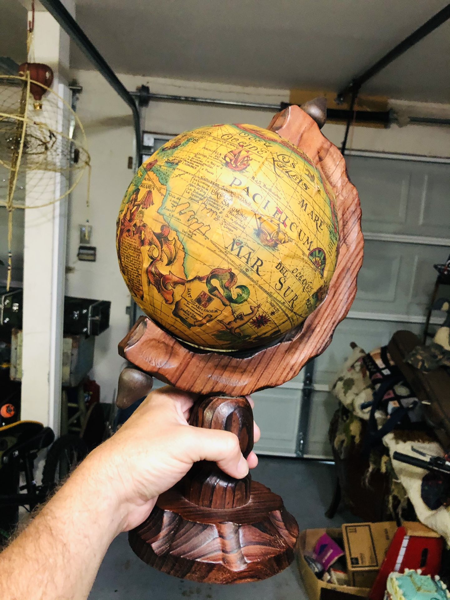 Vintage Spanish Globe 12”