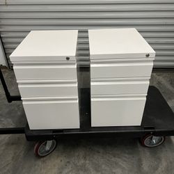 Two Three Draw File Cabinets 