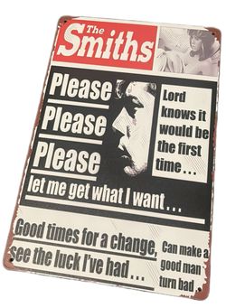 The Smiths Metal Tin Sign 8”x12”