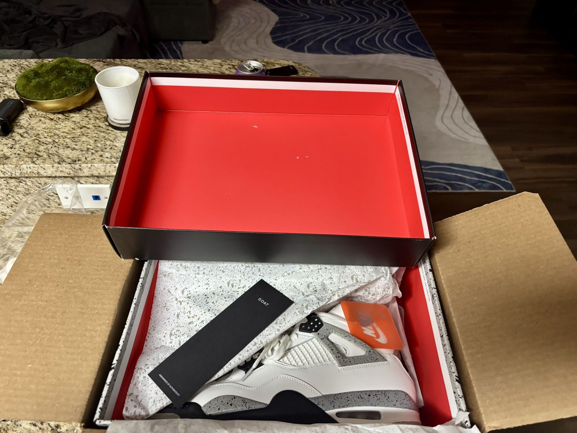 Jordan 4 White Cement 2025 DS - Size 10.5 π₯