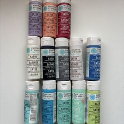 Lot Martha Stewart Acrylic Paints